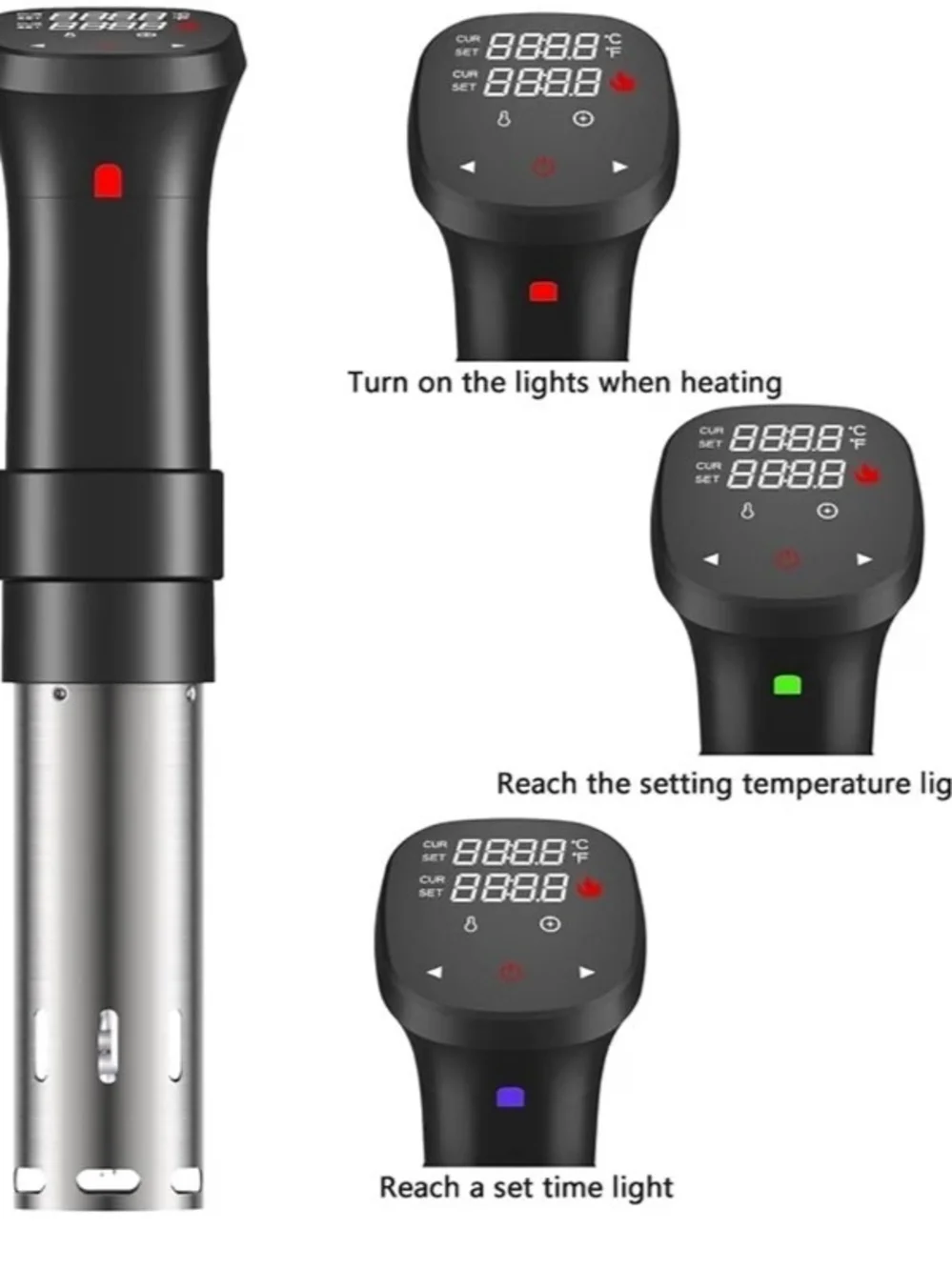 Black Sous Vide Immersion Circulator – Precision Temperature Cooker